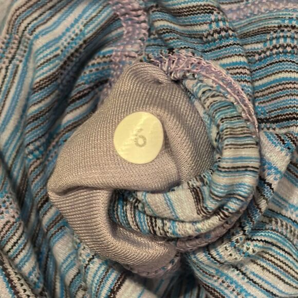 Lululemon Wunder Under (Hi-Rise) in Wave Twist Lilac Caspian Blue *HEMMED CROP - Picture 4 of 7